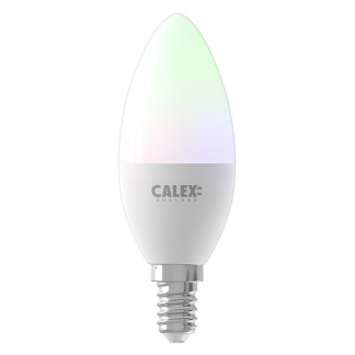 Calex Slimme lamp E14 | Calex Smart Home | Kaars (LED, 5W, 470lm, 2200-4000K, RGB, Dimbaar) 429008 K170203042 - 