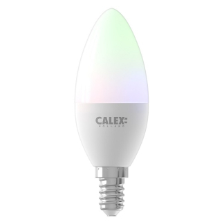 Calex Slimme lamp E14 | Calex Smart Home | Kaars (Led, 5W, 470lm, 2200-4000K, RGB, Dimbaar) 429008 K170203042 - 1