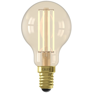 Calex Slimme lamp E14 | Calex Smart Home | Kogel (LED, 4.9W, 470lm, 1800-3000K, Dimbaar, Goud) 5101003200 K170203797 - 