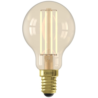 Calex Slimme lamp E14 | Calex Smart Home | Kogel (Led, 4.9W, 470lm, 1800-3000K, Dimbaar, Goud) 5101003200 K170203797 - 1