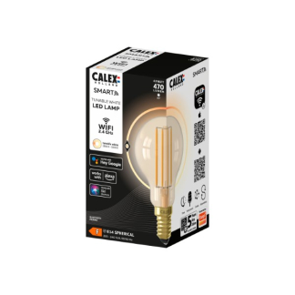 Calex Slimme lamp E14 | Calex Smart Home | Kogel (Led, 4.9W, 470lm, 1800-3000K, Dimbaar, Goud) 5101003200 K170203797 - 3