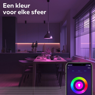 Calex Slimme lamp E14 | Kogel | Calex Smart Home (Led, 7W, 470 lm, 2200K – 4000K, RGB, Dimbaar) 5001003100 K170202927 - 5