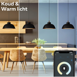 Calex Slimme lamp E14 | Kogel | Calex Smart Home (Led, 7W, 470 lm, 2200K – 4000K, RGB, Dimbaar) 5001003100 K170202927 - 9