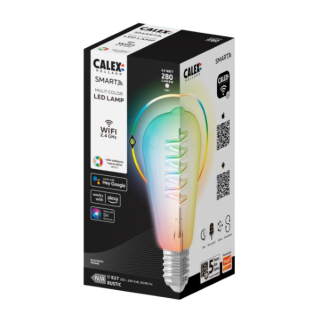 Calex Slimme lamp E27 | Calex Smart Home | Edison (4.9W, 280lm, 1800K, Dimbaar) 5101000800 K170203809 - 3