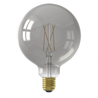 Calex Slimme lamp E27 | Calex Smart Home | Globe (LED, 7W, 400lm, 1800K, Dimbaar, Titanium) 429109 K170202477 - 