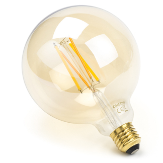 Calex Slimme lamp E27 | Calex Smart Home | Globe (LED, 7W, 806lm, 1800-3000K, Dimbaar, Goud) 5101001600 K170203792 - 