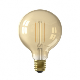Calex Slimme lamp E27 | Calex Smart Home | Globe (Led, 7W, 806lm, 1800-3000K, Dimbaar, Goud) 429114 K170203103 - 1