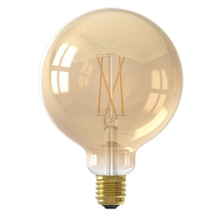 Calex Slimme lamp E27 | Calex Smart Home | Globe (Led, 7W, 806lm, 1800-3000K, Dimbaar, Goud) 5101001600 K170203792 - 1