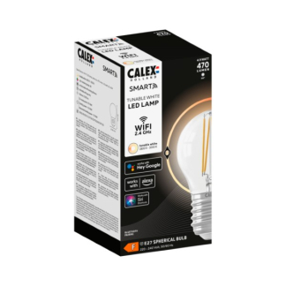 Calex Slimme lamp E27 | Calex Smart Home | Kogel (4.9W, 470lm, 1800 - 3000K, Dimbaar) 5101002600 K170202942 - 2