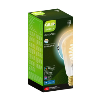 Calex Slimme lamp E27 voor buiten | Edison | Calex Smart Home (7W, 550lm, 1800 - 6500K, Dimbaar) 5001002100 K170203894 - 2