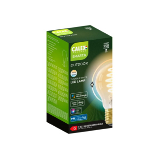 Calex Slimme lamp E27 voor buiten | Peer | Calex Smart Home (7W, 550lm, 1800 - 6500K, Dimbaar) 5001002000 K170202964 - 2