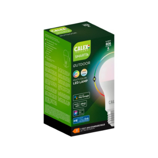 Calex Slimme lamp E27 voor buiten | Peer | Calex Smart Home (9.4W, 806lm, RGBW, 2700 - 6500K, Dimbaar) 5001001900 K170202963 - 2