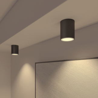 Calex Slimme opbouwspot | Calex Smart Home | Halo (Led, 6.5W, RGBW, 2700 – 6500K, 340lm, Dimbaar, Ø10 cm, Zwart) 5301000800 K170203623 - 4