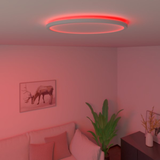 Calex Slimme plafondlamp | Calex Smart Home | Halo (Led, 25W, RGBW, 2700 – 6500K, 1900lm, Dimbaar, Ø40 cm) 5301000700 K170203889 - 4