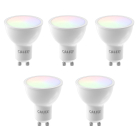 Calex Slimme spot GU10 | Calex Smart Home | Spot   | 5 stuks (4.9W, 345lm, RGBW, 2200-4000K,  Dimbaar)  V170203041 - 1