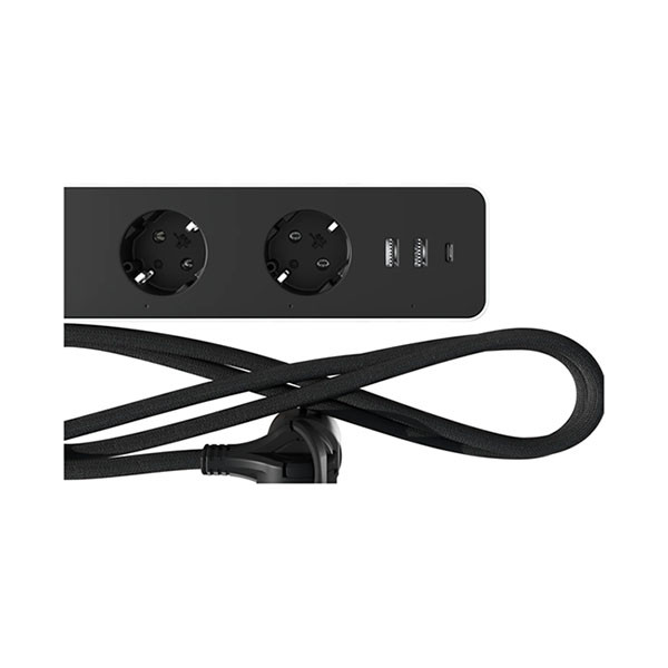 Calex Slimme stekkerdoos | Calex Smart Home | 6-voudig (3x Randaarde Stopcontact, 2x USB A, 1x USB C, Wifi, Timer) 5201001300 K060401160 - 3