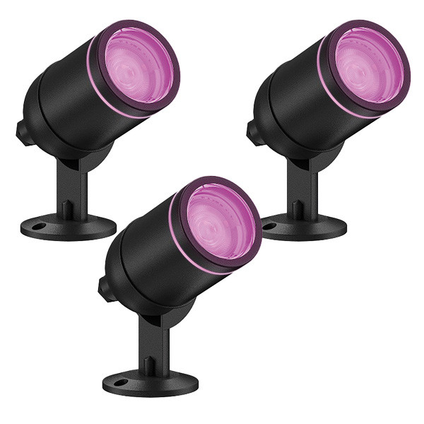 Calex Slimme tuinspot | Calex Smart Home | 3 stuks (Led, Dimbaar, RGBW)  V170203403 - 1