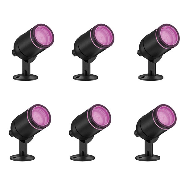 Calex Slimme tuinspot | Calex Smart Home | 6 stuks (Led, Dimbaar, RGBW)  W170203403 - 1