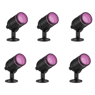 Slimme tuinspot | Calex Smart Home | 6 stuks (Led, Dimbaar, RGBW)