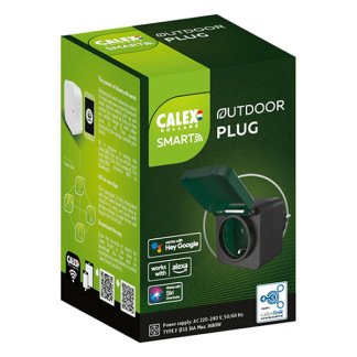 Calex Slimme tuinstekker | Calex Smart Home (Bluetooth, Randaarde, 16A) 5201001100 5901000400 K150101121 - 2