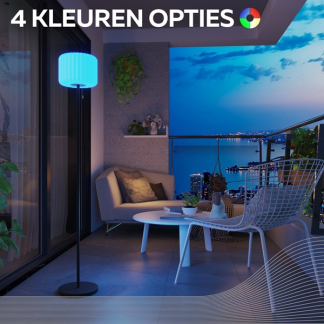 Calex Solar vloerlamp buiten | Calex | Latina (Led, RGBW, IP44, 20 uur, 200 lm) 4301002800 K170203425 - 3