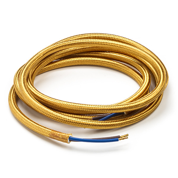 Calex Strijkijzersnoer | Calex | 1.5 meter (2 x 0.75 mm², Goud) 940216 K170202515 - 1