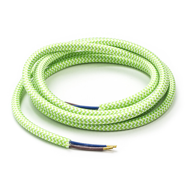 Calex Strijkijzersnoer | Calex | 1.5 meter (2 x 0.75 mm², Limoen/Wit gestreept) 940238 K170202526 - 1