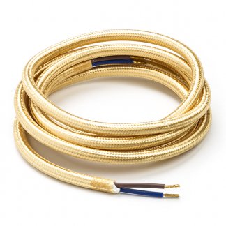 Calex Strijkijzersnoer | Calex | 1.5 meter (2 x 0.75 mm², Metallic goud) 940222 K170202518 - 1