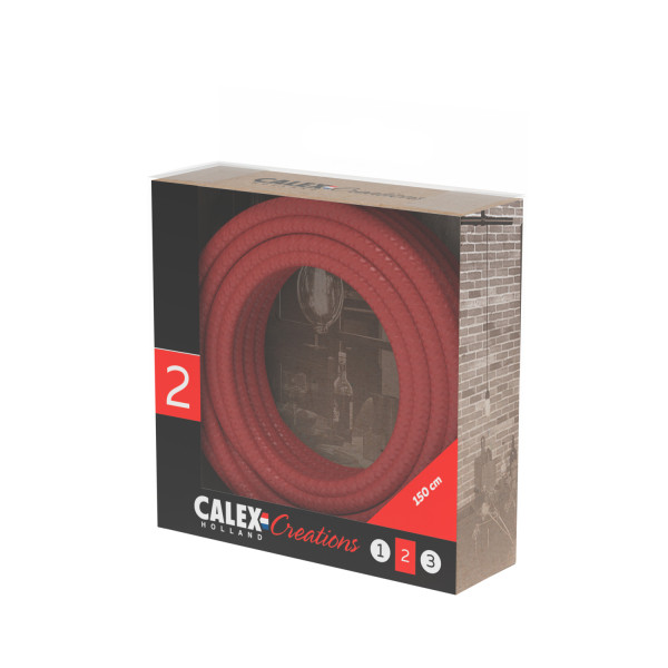 Calex Strijkijzersnoer | Calex | 1.5 meter (2 x 0.75 mm², Rood) 940232 K170202523 - 3