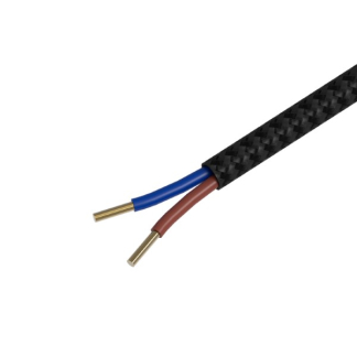 Calex Strijkijzersnoer | Calex | 1.5 meter (2 x 0.75 mm², Zwart/Grijs gestreept) 940242 K170202528 - 2