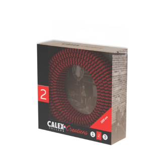 Calex Strijkijzersnoer | Calex | 1.5 meter (2 x 0.75 mm², Zwart/Rood gestreept) 940240 K170202527 - 3