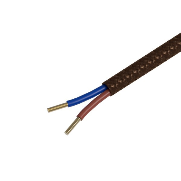 Calex Strijkijzersnoer | Calex | 3 meter (2 x 0.75 mm², Bruin) 940264 K170202532 - 2
