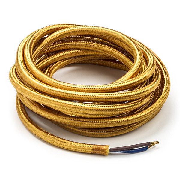 Calex Strijkijzersnoer | Calex | 3 meter (2 x 0.75 mm², Goud) 940266 K170202533 - 1