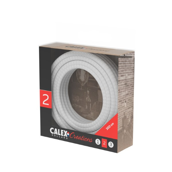 Calex Strijkijzersnoer | Calex | 3 meter (2 x 0.75 mm², Wit) 940260 K170202530 - 3