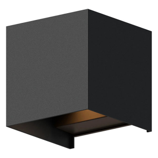 Calex Wandlamp buiten | Calex | Bari (Led, 7W, Up/Down, Lichthoek aanpasbaar, Zwart) 7001000000 K150101128