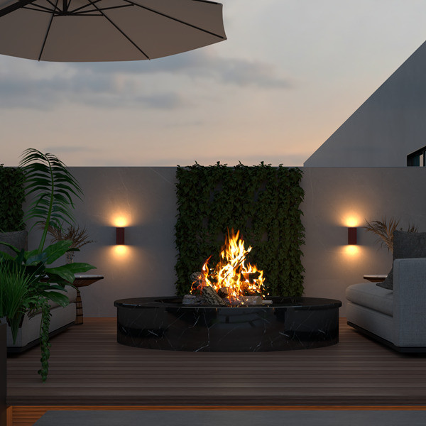 Calex Wandlamp buiten | Calex | Bergamo (2x GU10, Up/Down, Roest) 4301000700 K150101126 - 2