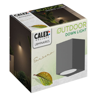 Calex Wandlamp buiten | Calex | Sanremo (GU10, Down, Antraciet) 4301000500 K150101124 - 3