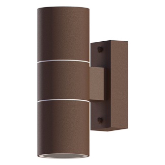 Calex Wandlamp buiten | Calex | Turin (2x GU10, RVS, Roest) 4301001000 K150101138 - 1