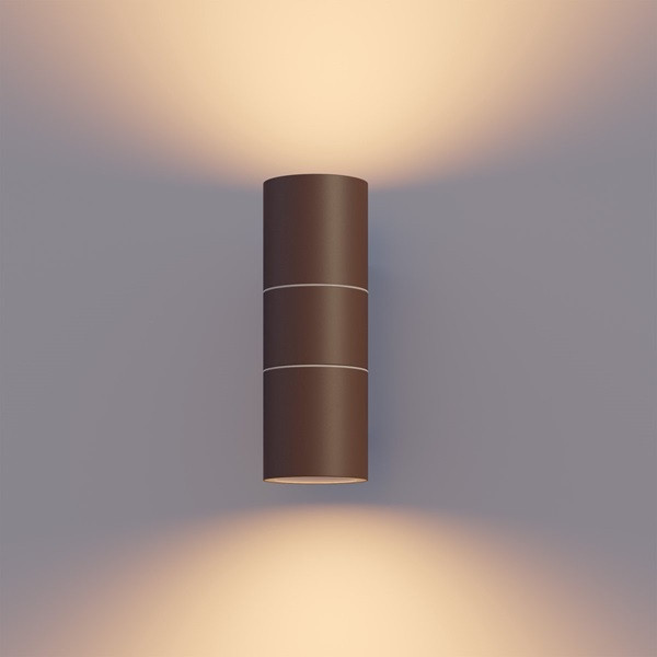Calex Wandlamp buiten | Calex | Turin (2x GU10, RVS, Roest) 4301001000 K150101138 - 2