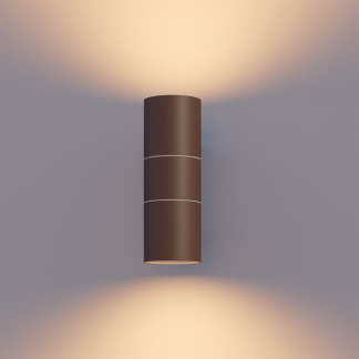Calex Wandlamp buiten | Calex | Turin (2x GU10, RVS, Roest) 4301001000 K150101138 - 2