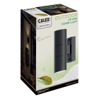 Calex Wandlamp buiten | Calex | Turin (2x GU10, RVS, Up/Down, Zwart) 4301000900 K150101137 - 4
