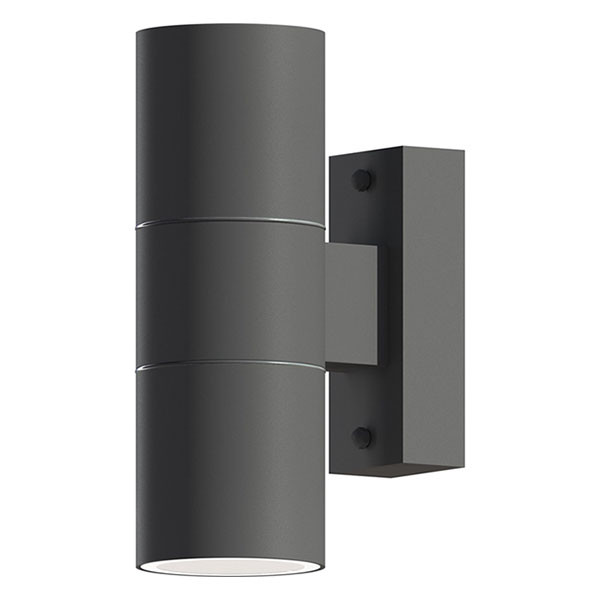 Calex Wandlamp buiten | Calex | Turin (2x GU10, Up/Down, RVS, Antraciet) 4301001100 K150101139 - 1