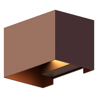 Calex Wandlamp buiten | Calex | Venice (Led, 7W, Up/Down, Lichthoek aanpasbaar, Roest) 7001000700 K150101135