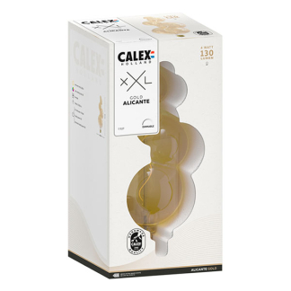 Calex XXL | Alicante | E27 (4W, 130lm, 1800K, Dimbaar, Goud) 2101002300 K170203779 - 3