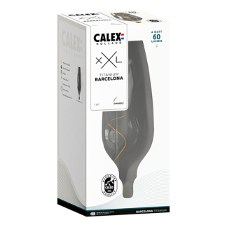 Calex XXL | Barcelona | E27 (4W, 60lm, 1800K, Dimbaar, Titanium) 2101001900 K170203784 - 3