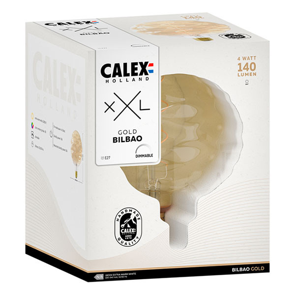 Calex XXL | Bilbao | E27 (4W, 140lm, 2100K, Dimbaar, Goud) 2101002400 K170203789 - 3