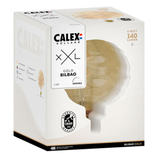 Calex XXL | Bilbao | E27 (4W, 140lm, 2100K, Dimbaar, Goud) 2101002400 K170203789 - 3