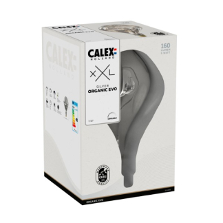 Calex XXL | Organic | E27 (6W, 160lm, 1800K, Dimbaar, Zilver) 426404 K170404155 - 3