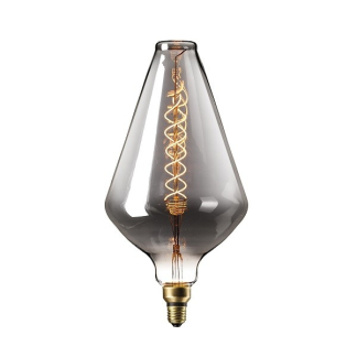 Calex XXL | Vienna | E27 (6W, 80lm, 1800K, Dimbaar, Titanium) 2101001300 K170203702 - 1