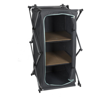 Camp Active Campingkast | Camp Active | 95 x 53 x 49 cm (Opvouwbaar, Antraciet) 871125216048 K170105173 - 2
